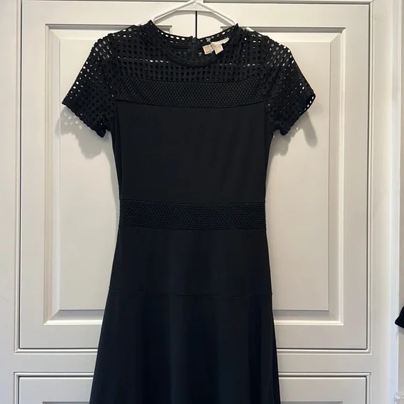 michael kors little black dress Michael Kors Collection Embellished Cutout Mini Dress – Runway Catalog